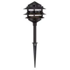 John Timberland Pagoda Black 10-Piece Outdoor LED Landscape Lighting Set