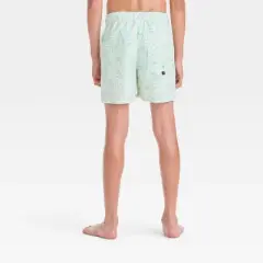 Boys' Palm Leaf Printed Swim Shorts - art class&trade;