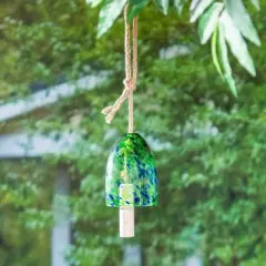 Evergreen 7"H Turquoise Confetti Chime