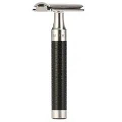 M&Uuml;HLE Rocca Stainless Steel & Black Safety Razor