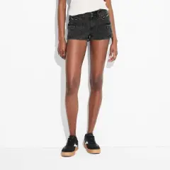 Women's Low-Rise Cargo Camp Denim Shorts - Wild Fable&trade;