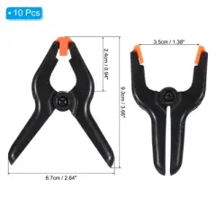 Unique Bargains Plastic Flexible Anti-slip DIY Project Craft Spring Clamps 10 Pcs