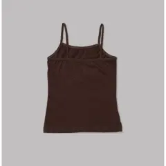 Nubies Essentials Girls' 3pk Cami - Dark Brown