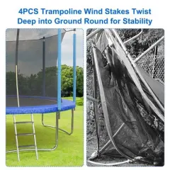 Trampoline, 10FT 12FT 14FT 16FT Trampolines for Kids & Adults