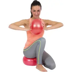 Gymnic Softgym Over Red Low Impact Training Ball, 9 Inches, Red