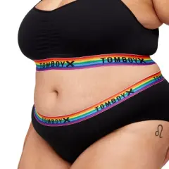 TomboyX Hipster Underwear, Cotton Stretch Comfortable, Size Inclusive, (3XS-6X)