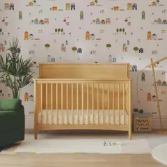 eLite Frem 4-in-1 Convertible Crib Honey