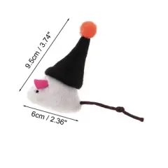 Unique Bargains Mouse Shape Cat Teaser Toys Rose Red 1 Pc