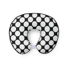 Bacati - 3 pc Dots/Pin Stripes Black/White Hugster Feeding & Infant Support Nursing Pillow