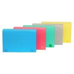 C-Line&reg; Index Card Case, 3" x 5", Assorted, Pack of 24
