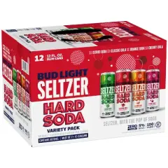 Bud Light Seltzer Hard Soda Variety - 12pk/12 fl oz Cans