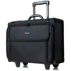 Alpine Swiss Rolling 17&rdquo; Laptop Briefcase Hard Side Catalog Case on Wheels