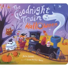 Goodnight Train Halloween Board Book - by  June Sobel