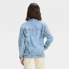 Girls' Oversized Jacket - art class&trade; Blue Denim