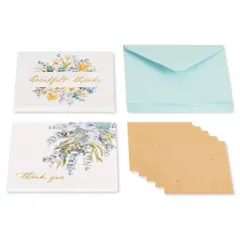 20ct 'Thank You' Sympathy Cards with Eucalyptus Leaves - PAPYRUS
