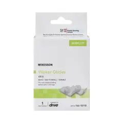 McKesson Walker Ski Glides for 1" Canes, 2 Pairs