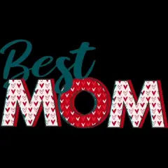 Men's Design By Humans Best Mom Heart Pattern By Semir Tank Top