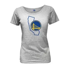 NBA Golden State Warriors Women's Short Sleeve Burnout Scoop T-Shirt