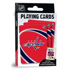 MasterPieces Officially Licensed NHL Washington Capitals Playing Cards - 54 Card Deck for Adults