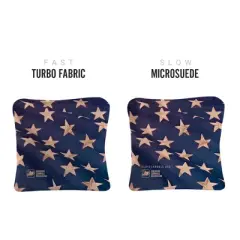 Cloth American Flag Synergy Pro Blue Cornhole Bags (Set of 4)