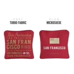Gameday San Francisco Football Synergy Pro Red Cornhole Bags (Set of 4)