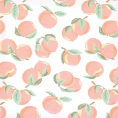 Hudson Baby Girls Cotton Changing Pad Cover, Peach, One Size