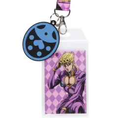 JoJo's Bizarre Adventure Giorno Giovanna Reversible ID Lanyard Badge Holder
