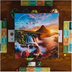 Asmodee Earth Board Game: Creative Thinking, Problem Solving, Geography, 1-5 Players, 40-80 Minutes Playtime