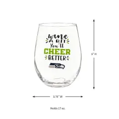 Evergreen Seattle Seahawks, 17oz Boxed Stemless Wine