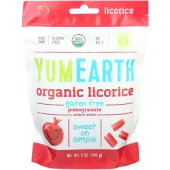 YumEarth Licorice Pomegranate Organic - 5 oz - Case of 6