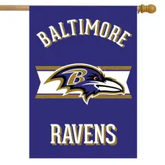 Briarwood Lane Retro Baltimore Ravens House Flag NFL Double-Sided 28" x 40"