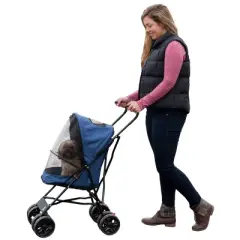 Pet Gear Travel Lite Dog Stroller - Navy Blue - S