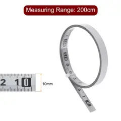 Unique Bargains Steel Right to Left Read Sticky Double Scale Tape Measure