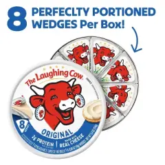 The Laughing Cow Original Creamy Swiss Spreadable Cheese Wedges - 5.4oz/8ct