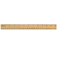 Westcott Ruler, 12" School Wood