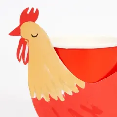 Meri Meri On The Farm Rooster Party Cups (Pack of 8)