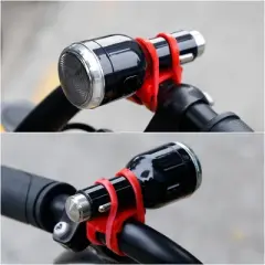 Unique Bargains Bike Silicone Mount Band Cycling Bicycle Strap Replacement 5 Pcs