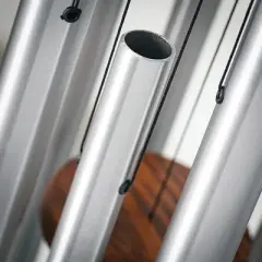 Woodstock Wind Chimes Signature Collection  Magical Mystery Chimes Silver Wind Chime