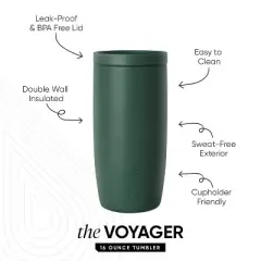 Simple Modern 16oz Voyager Signature Forest Travel Mug