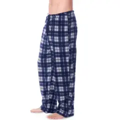 Alpine Swiss Mens Pajama Set Cotton Shirt and Polar Fleece Pants with Pockets
