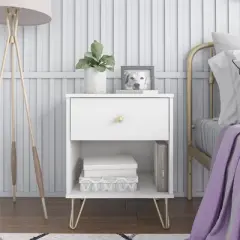 Finley Nightstand White - Novogratz