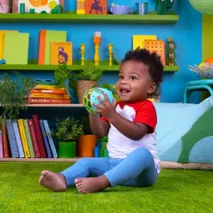 Bright Starts Giggle & Glow Musical Light-Up Rattle Easy-Grasp Elephant