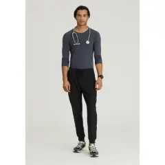 Skechers Vitality By Barco Men's Crew 4-Pocket Jogger Scrub Pant