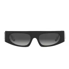 Dolce & Gabbana DG 4411 33898G Womens Rectangle Sunglasses Black on D&G Graffiti 54mm