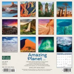 Willow Creek Press 2024 Wall Calendar 12"x12" Amazing Planet