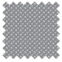 Bacati - Playful Fox Gray/white Arrow Storage Toy Chest