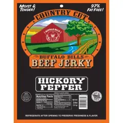 Buffalo Bills 3-Piece Traditional Country Cut Beef Jerky Sampler (3 assorted 2.6oz jerky packs)