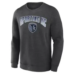 MLS Sporting Kansas City Men's Offside Gray Crew Neck Fleece Sweatshirt
