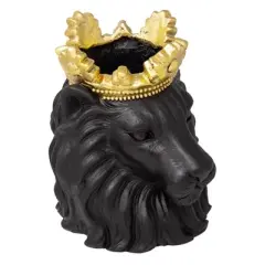 Sagebrook Home Lion With Crown Novelty Planters