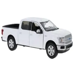2019 Ford F-150 Lariat Crew Cab Pickup Truck White 1/24-1/27 Diecast Model Car by Motormax